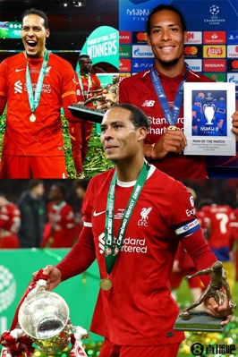 Ông cảnh lớn! Van Dijk 3 lần được bầu chọn là MVP trận chung kết cùng Liverpool, 2 lần ở League Cup và 1 lần ở Champions League.