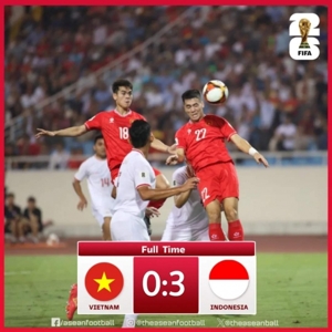 Việt Nam thua 0-3 trên sân nhà trước Indonesia ở vòng sơ loại World Cup và chịu 3 thất bại trước đối thủ kể từ Asian Cup.