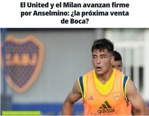 Báo Ole: Manchester United và Milan quan tâm trung vệ 18 tuổi Anselmino của Boca, với điều khoản giải phóng 20 triệu euro