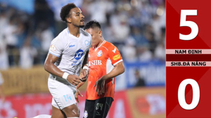 VIDEO bàn thắng Nam Định vs SHB. Đà Nẵng: 5-0 (Vòng 8 V.League 2024/25)