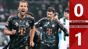 VIDEO bàn thắng M'gladbach vs Bayern Munich: 0-1 (Vòng 16 Bundesliga 2024/25)