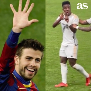 Aspen: Cử chỉ "4-1" của Vinicius khiến người ta liên tưởng đến "Núi năm ngón tay" của Pique