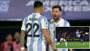 VIDEO Messi kiến tạo cho Martinez tung móc ghi bàn đẹp mắt